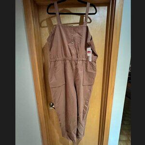🤎 Treasure & Bond Utility Jumpsuit – Plus Size XXL | Casual Brunch Outfit